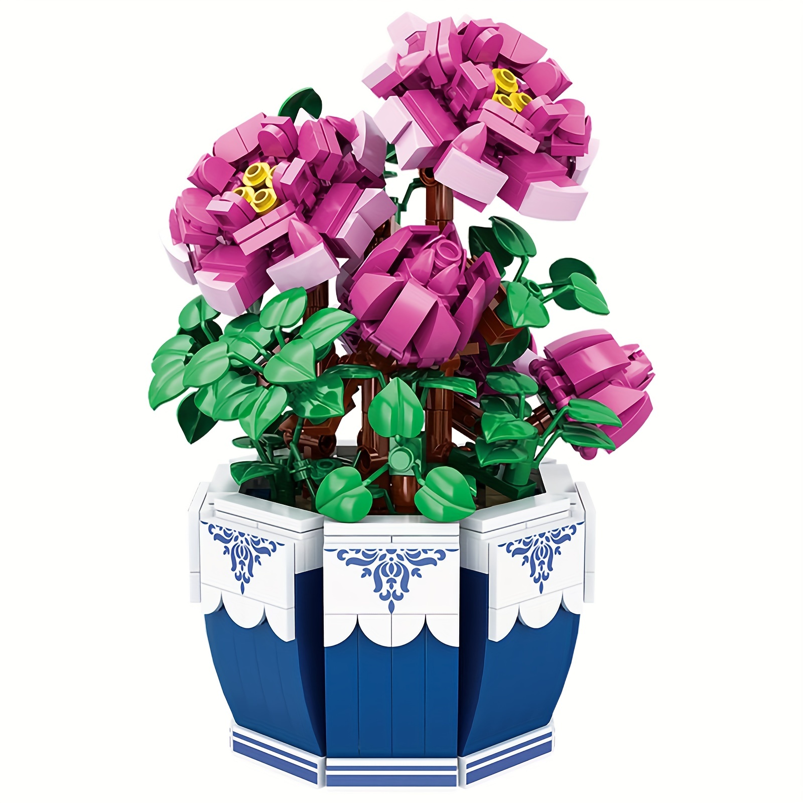 Diy Electronics For Adults - Flower Bouquet Exquisite Peony Building Blocks