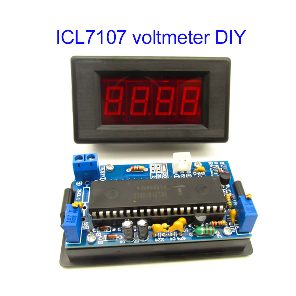 Diy Home Electronics Projects - ICL7107 Voltmeter DIY Kit Parts DC