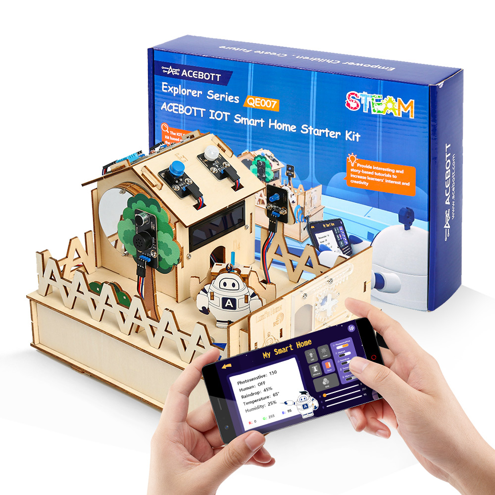 Arduino Uno Starter Kit - ACEBOTT DIY Smart Home Kit for