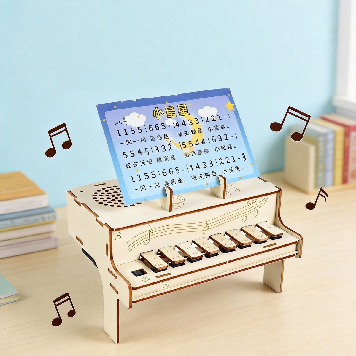 Diy Electronics For Adults - DIY Wooden Electronic Piano Model STEM