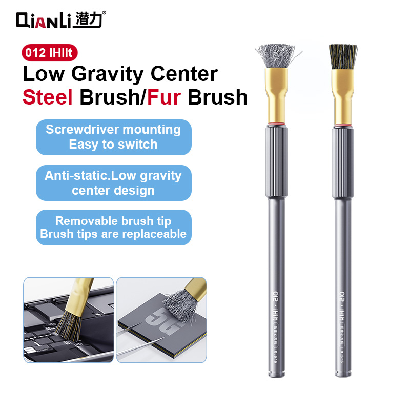 Ic Chip Puller - QIANLI 012 IHilt Steel/Fur Brush for