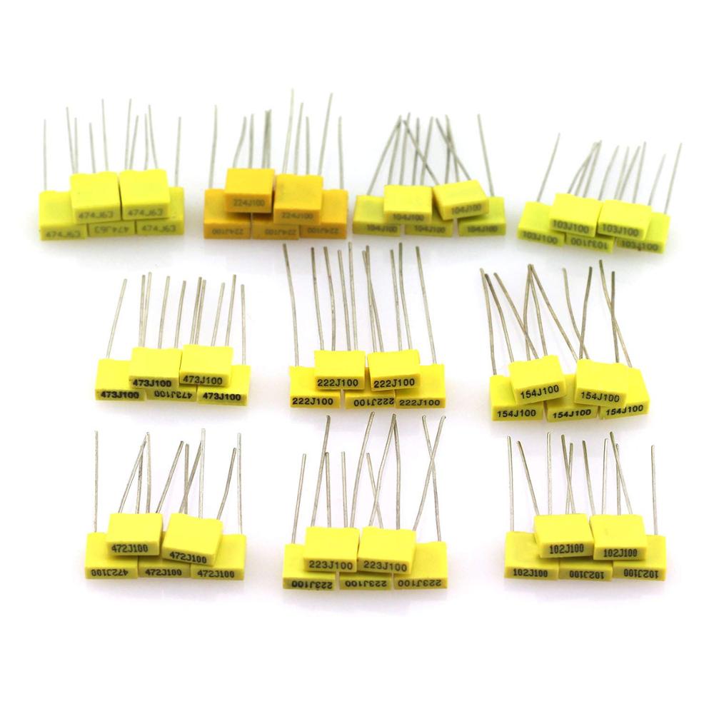 50pcs/lot 10 Value Polypropyle - огляд і ціна Capacitor Kit Assortment