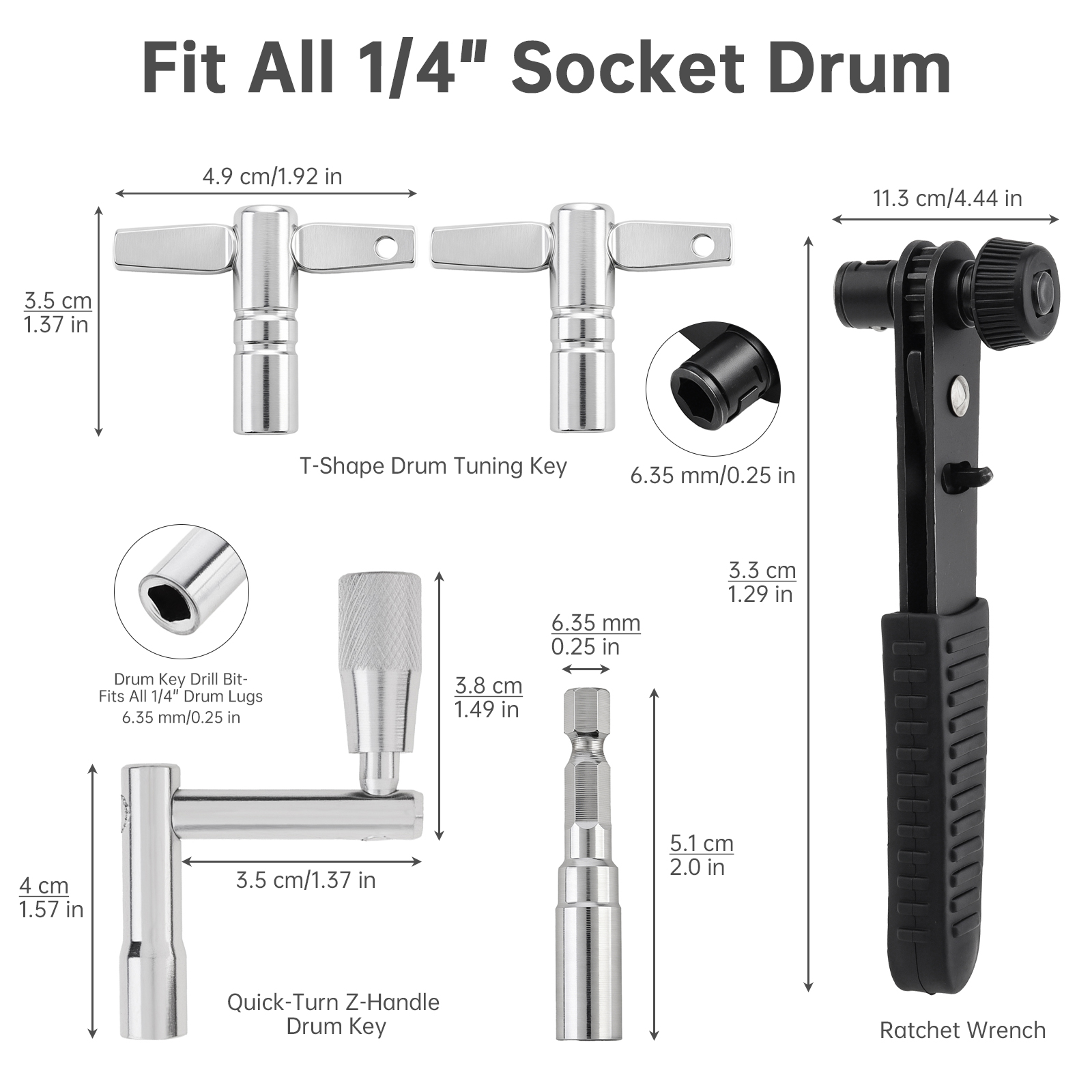 5PCS Drum Tuning Key Kit for A - огляд і ціна Learn Diy Electronics
