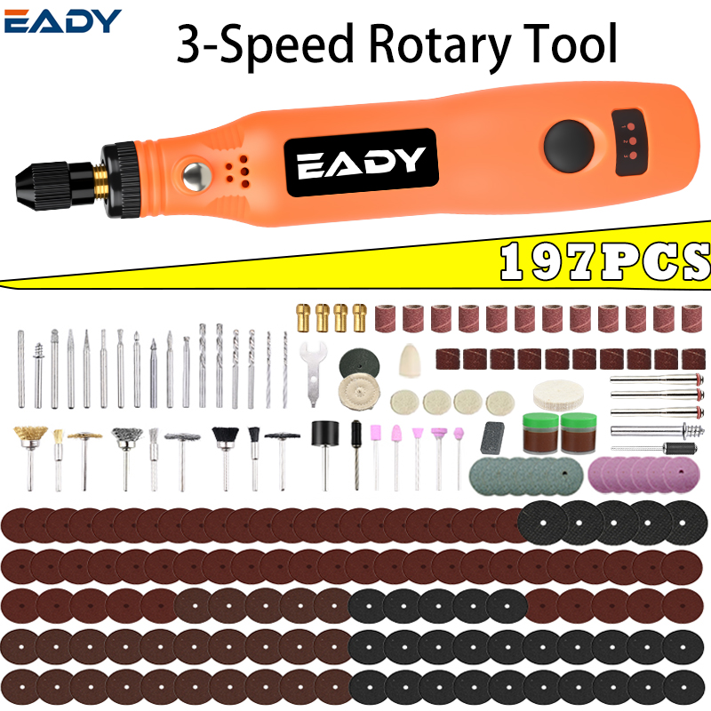 USB Cordless Rotary Tool Kit – - огляд і ціна Diy Kit Elektronik