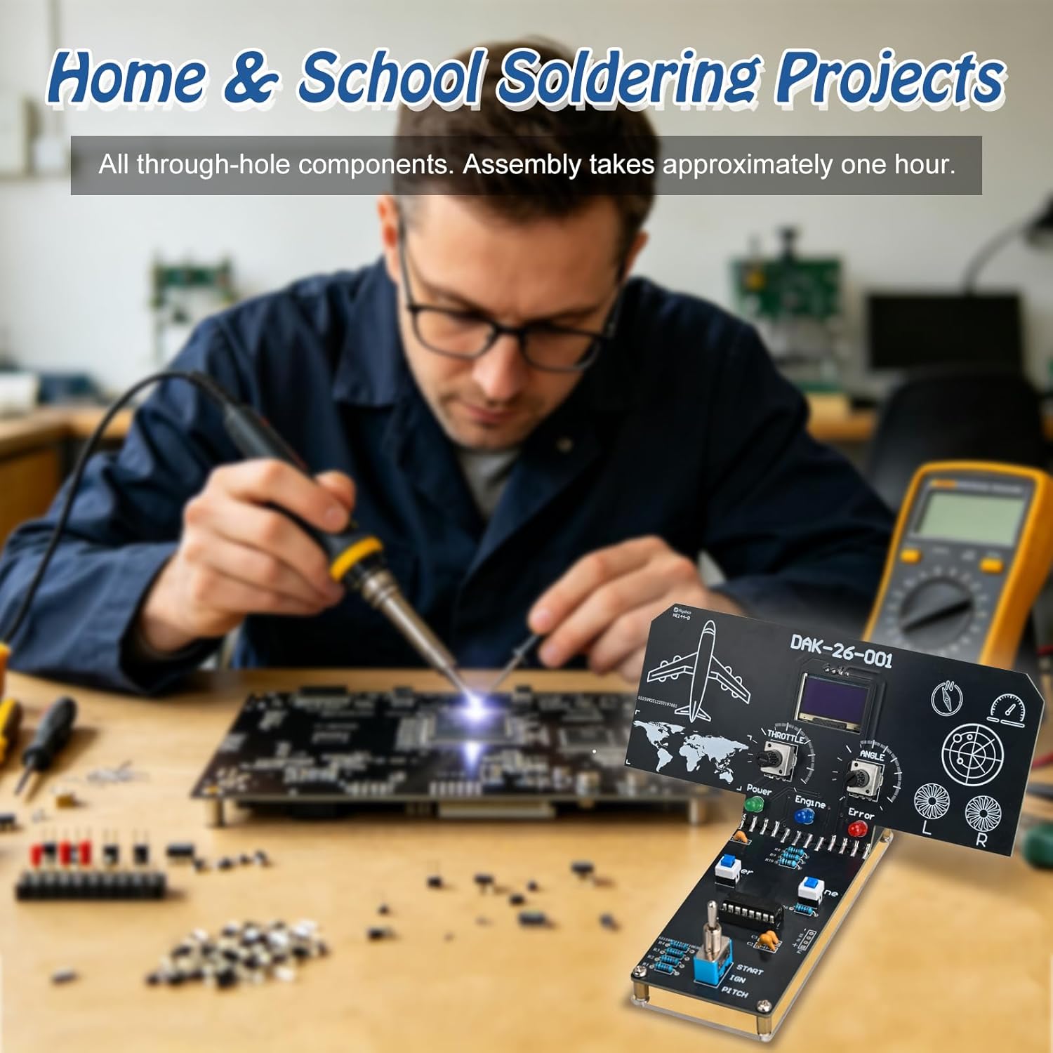 Flight Simulator DIY Soldering - огляд і ціна Diy Electronics Projects For Students