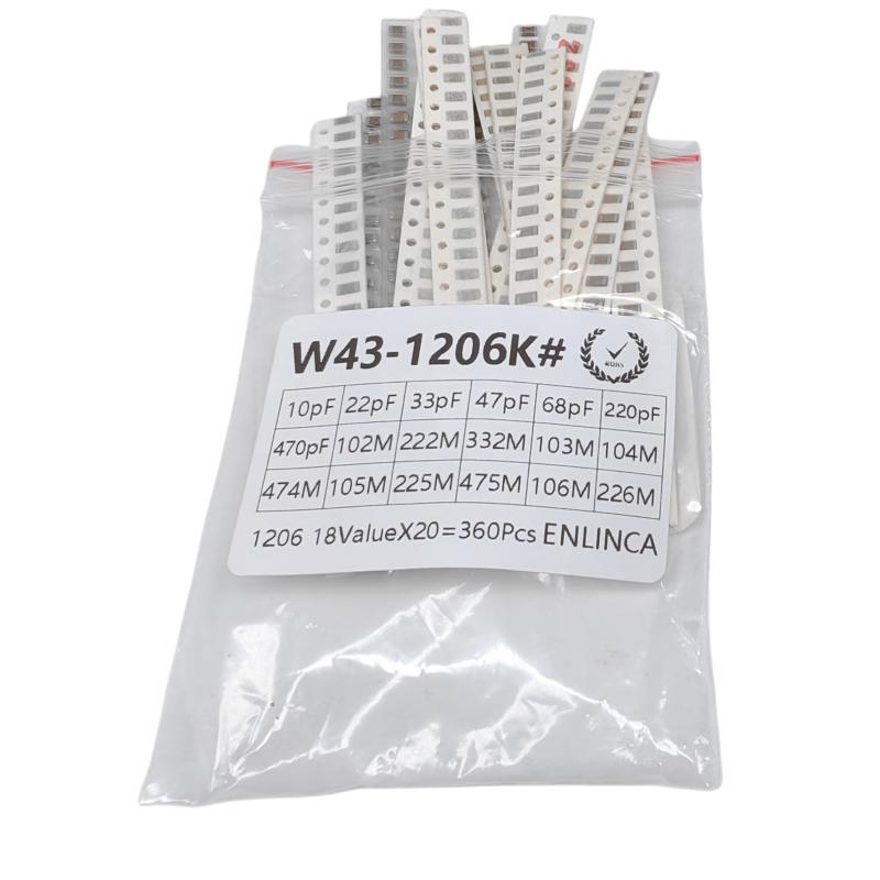 360PCS SMD Capacitor Kit 0603  - огляд і ціна Capacitor Kit Assortment