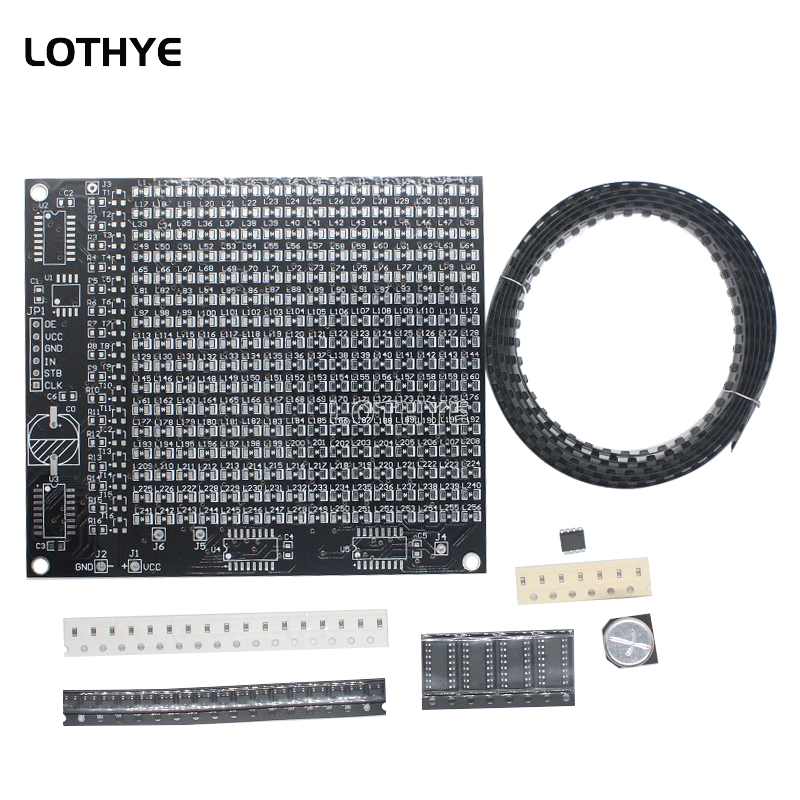 DIY Electronic Kit 256 LED Dot - огляд і ціна Diy Electronic Components