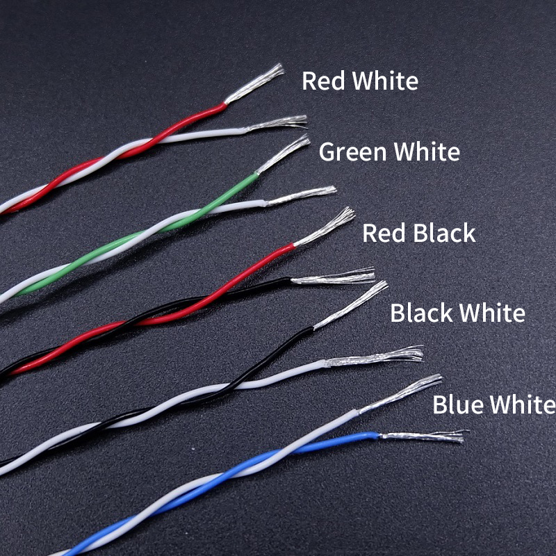 2M/10M 2pins PTFE Wire 30/26/2 - огляд і ціна Diy Electronics Audio