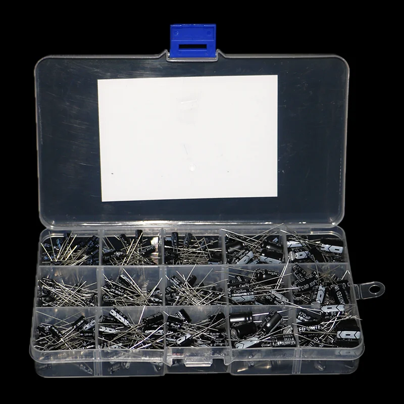 300pcs 15 types 16V 50V 0.1uf- - огляд і ціна Capacitor Kit Assortment