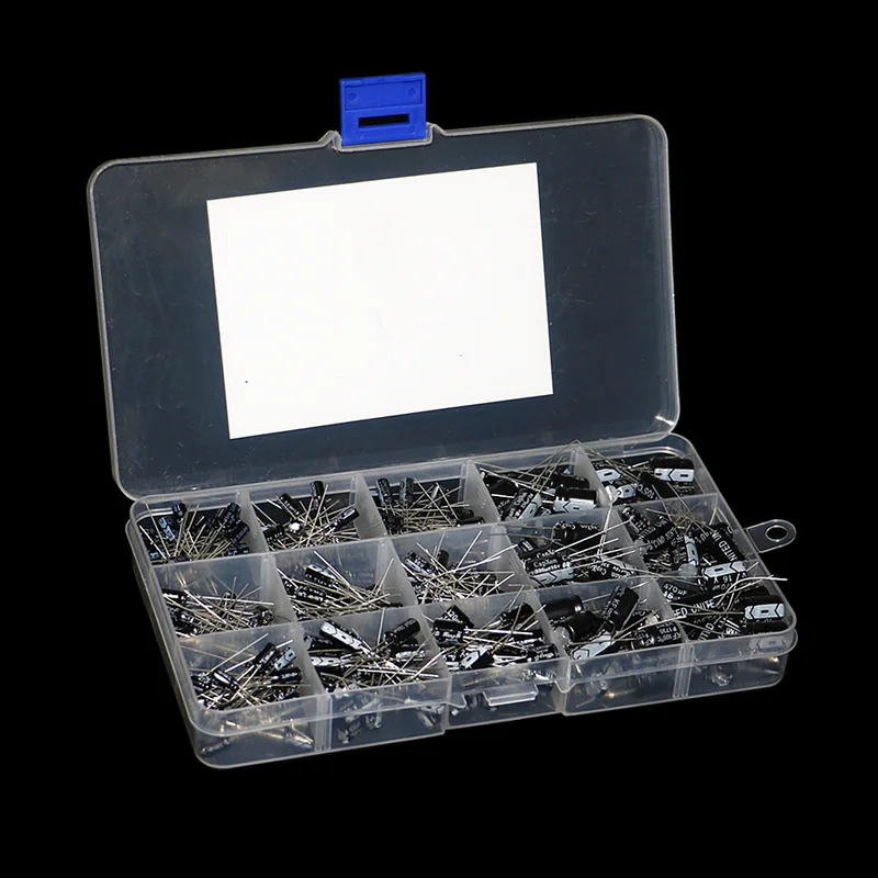 300pcs 15 types 16V 50V 0.1uf- - огляд і ціна Capacitor Kit Assortment