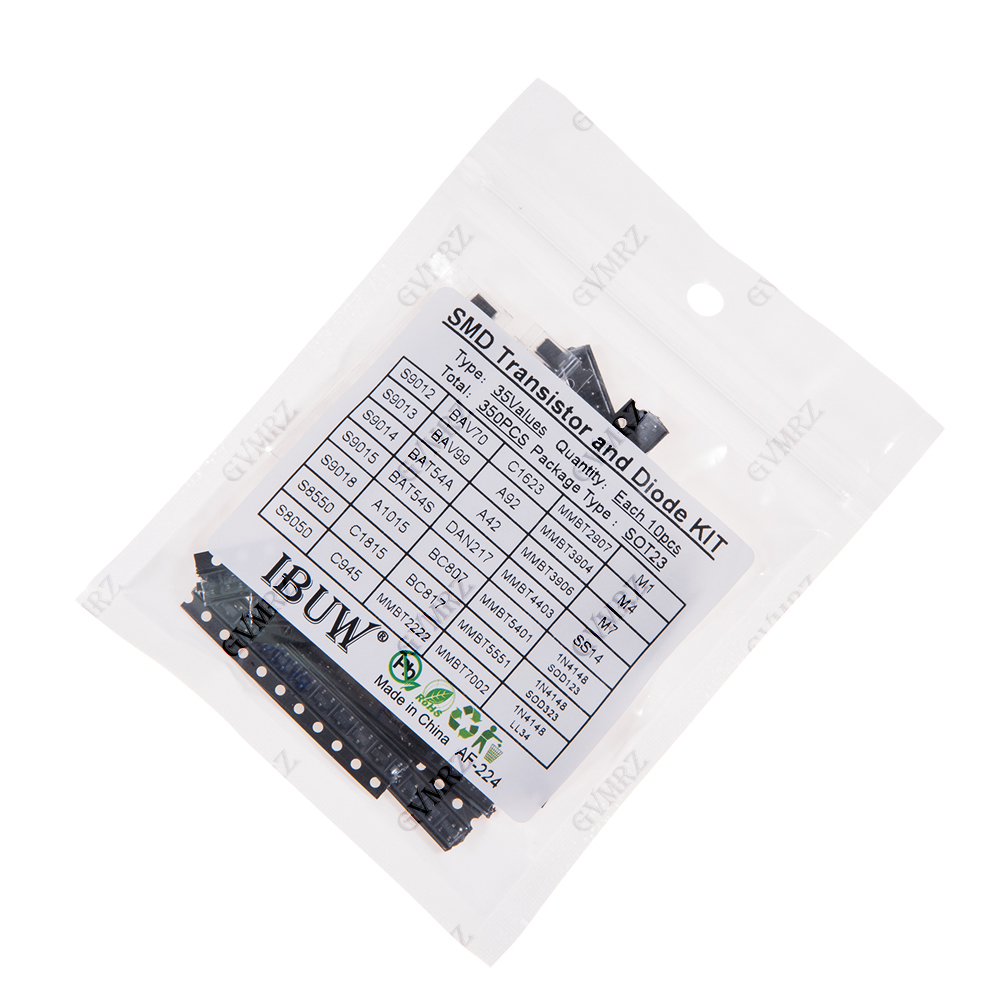 350PCS 35Values SMD Transistor - огляд і ціна Diy Home Electronics Projects