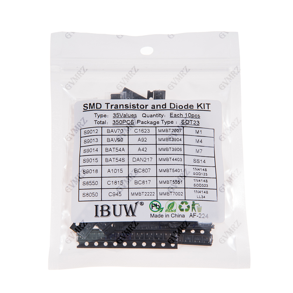 350PCS 35Values SMD Transistor - огляд і ціна Diy Home Electronics Projects