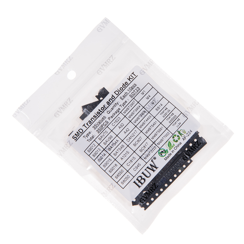 350PCS 35Values SMD Transistor - огляд і ціна Diy Home Electronics Projects