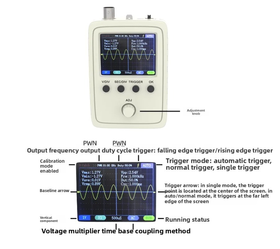 Digital Oscilloscope DIY Assem - огляд і ціна Learn Diy Electronics
