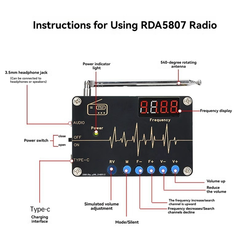 A73E-RDA5807M FM Radio DIY Kit - огляд і ціна Diy Electronics Soldering Kit