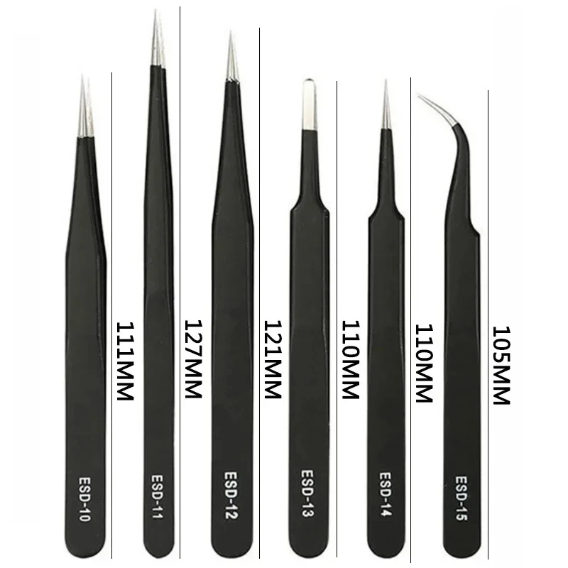 Galacok 6PCS Precision Tweezer - огляд і ціна Diy Electronics Soldering Kit