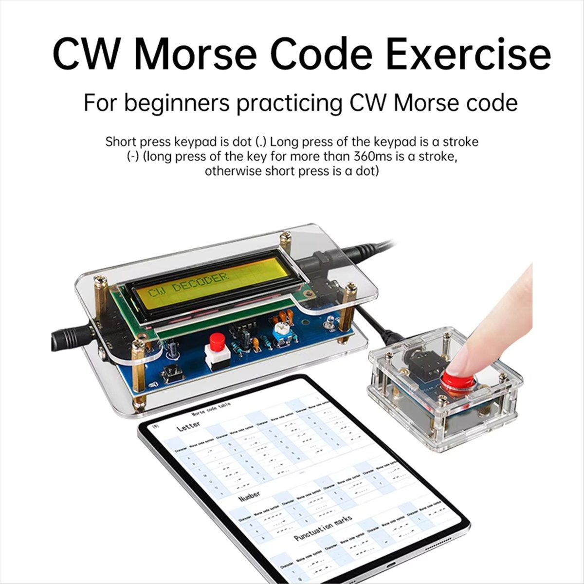HDL DC9V CW Morse Code Decoder - огляд і ціна Diy Electronics Audio