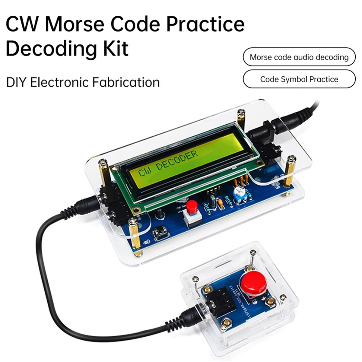 HDL DC9V CW Morse Code Decoder - огляд і ціна Diy Electronics Audio