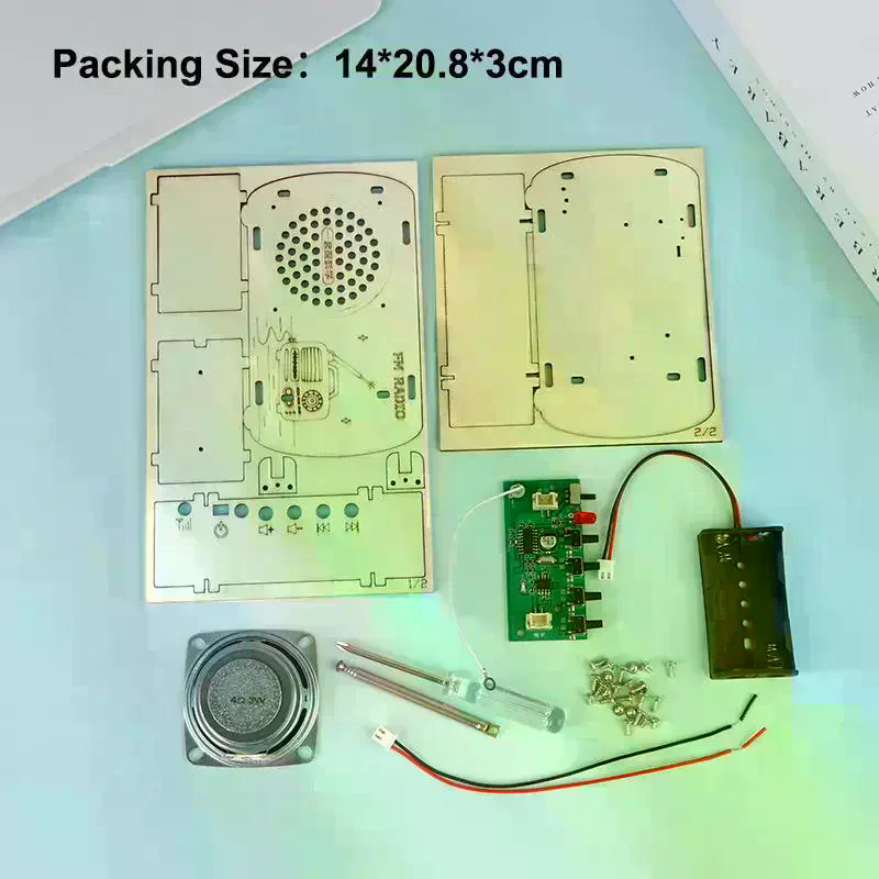 /Cna/DIY Wooden FM Radio Kit V - огляд і ціна Diy Electronics Projects For Students