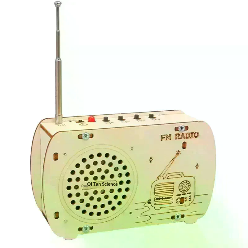 /Cna/DIY Wooden FM Radio Kit V - огляд і ціна Diy Electronics Projects For Students