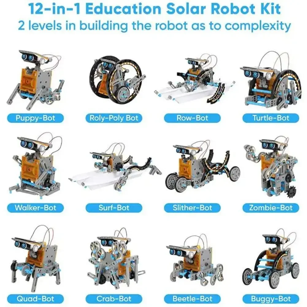 13 in 1 Solar Powered Robot Sc - огляд і ціна Diy Elektronik