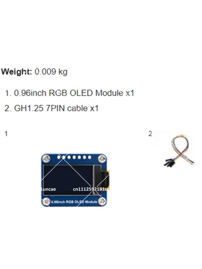 0.96inch RGB OLED Display Modu - огляд і ціна Oled Display Module