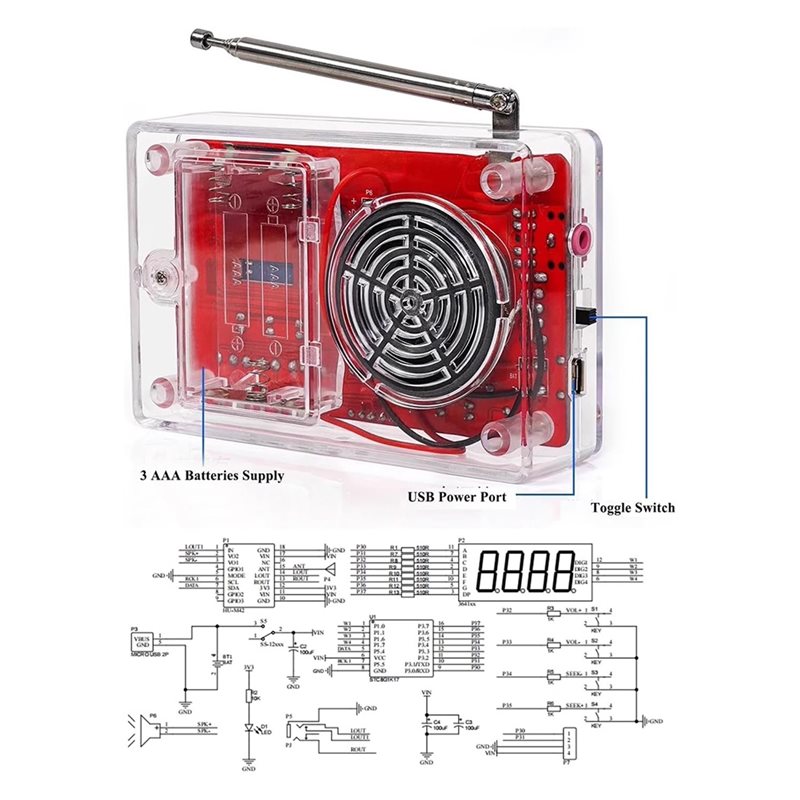 AT82-Stereo FM Radio For Educa - огляд і ціна Useful Diy Electronics Projects
