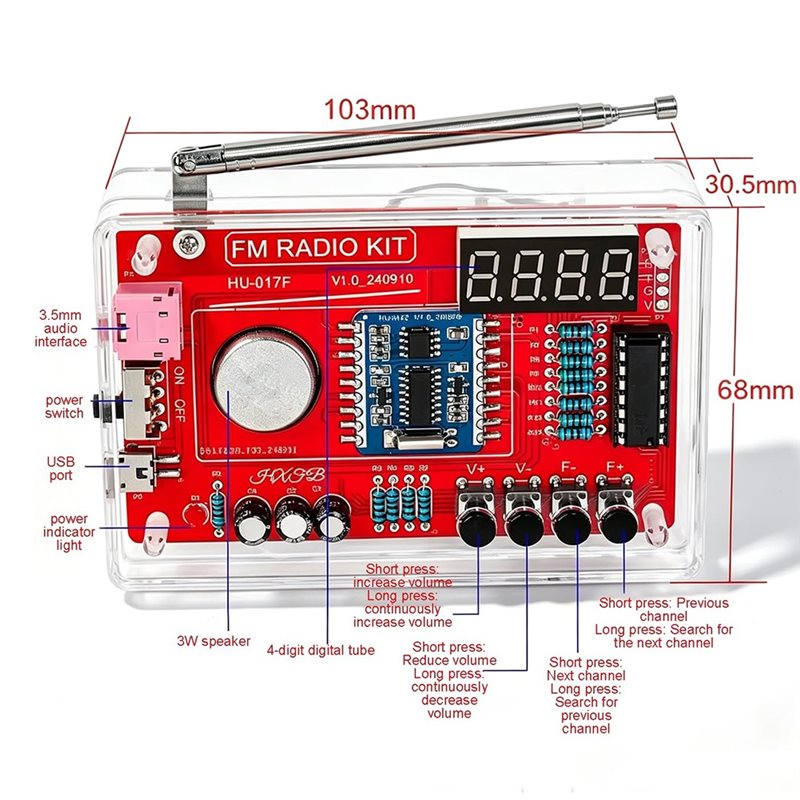 AT82-Stereo FM Radio For Educa - огляд і ціна Useful Diy Electronics Projects